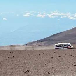 Bus d'excursion sur l'Etna