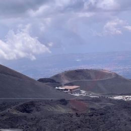 Catane vue de l'Etna