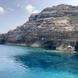 Côte nord de Lampedusa