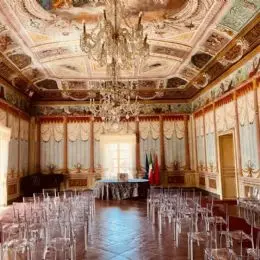 Salón de baile Palazzo Nicolaci de Villa Dorata