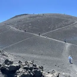 Hiking trails on Etna