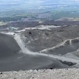 Vista pianura da Etna